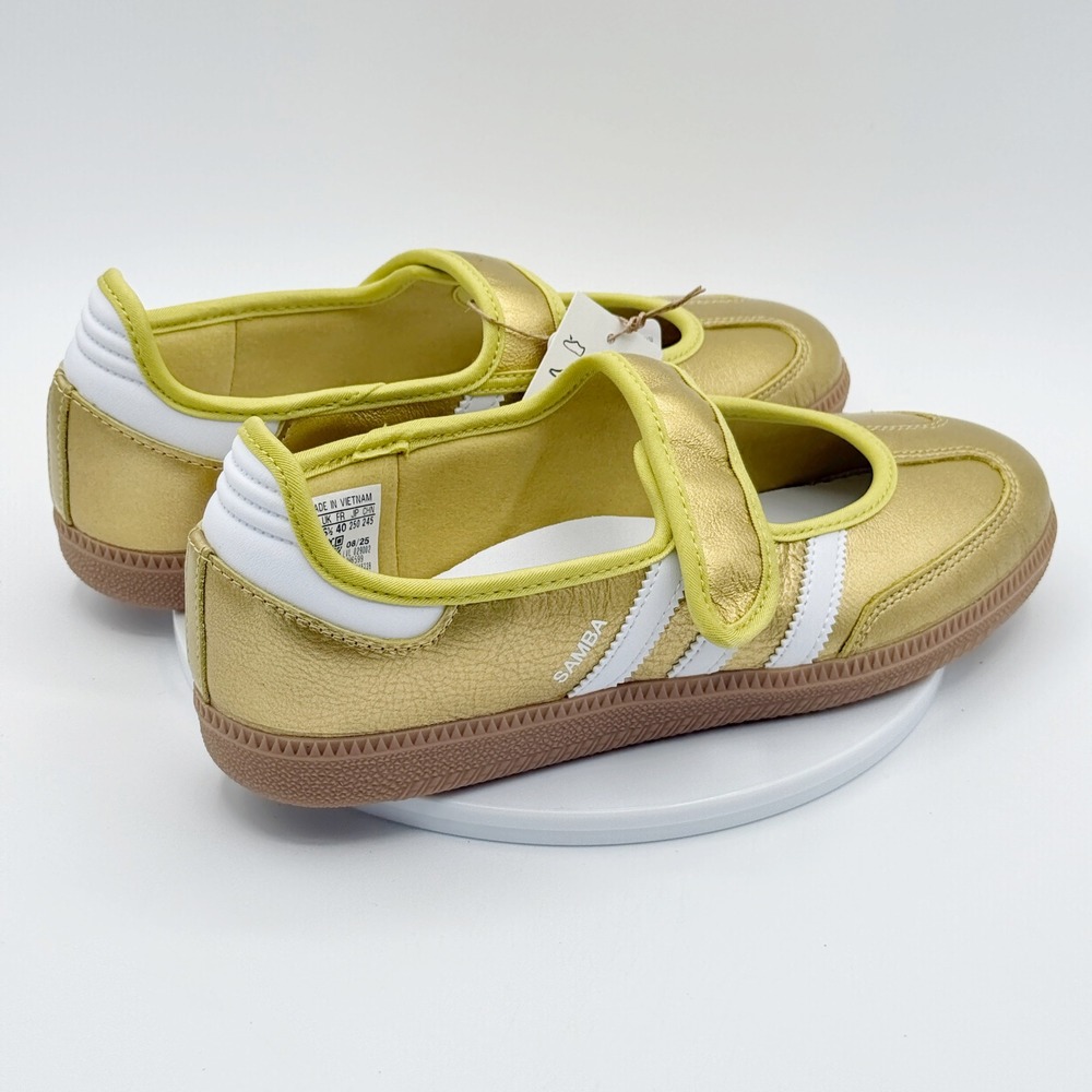 Adidas Samba Jane Womens Size 8 Gold Metallic IH6599, NEW - Picture 7 of 10